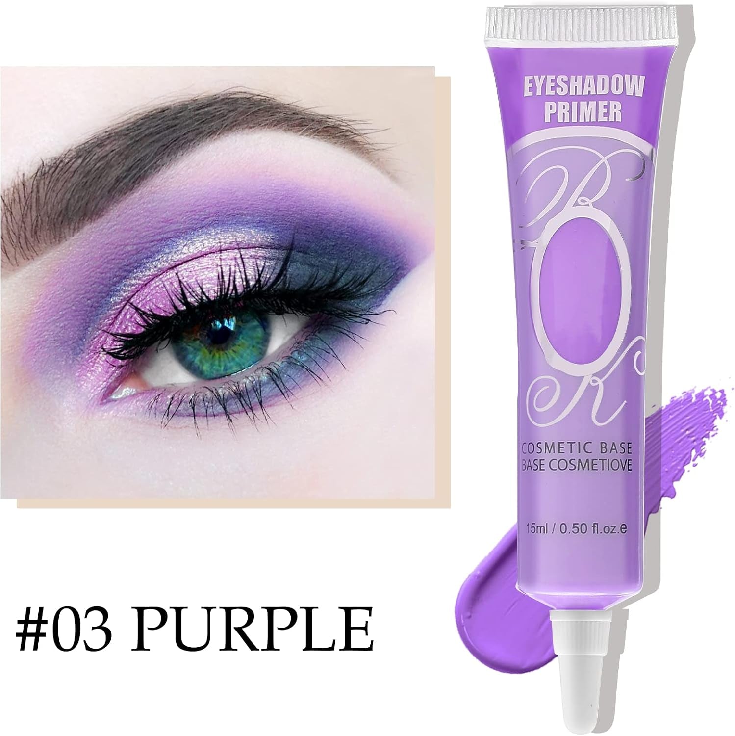 Eyeshadow Primer, Waterproof Eye Shadow Makeup Primer Base, Matte Face Primer Makeup, Cream Colorful Eyeshadow Base for Eyelid