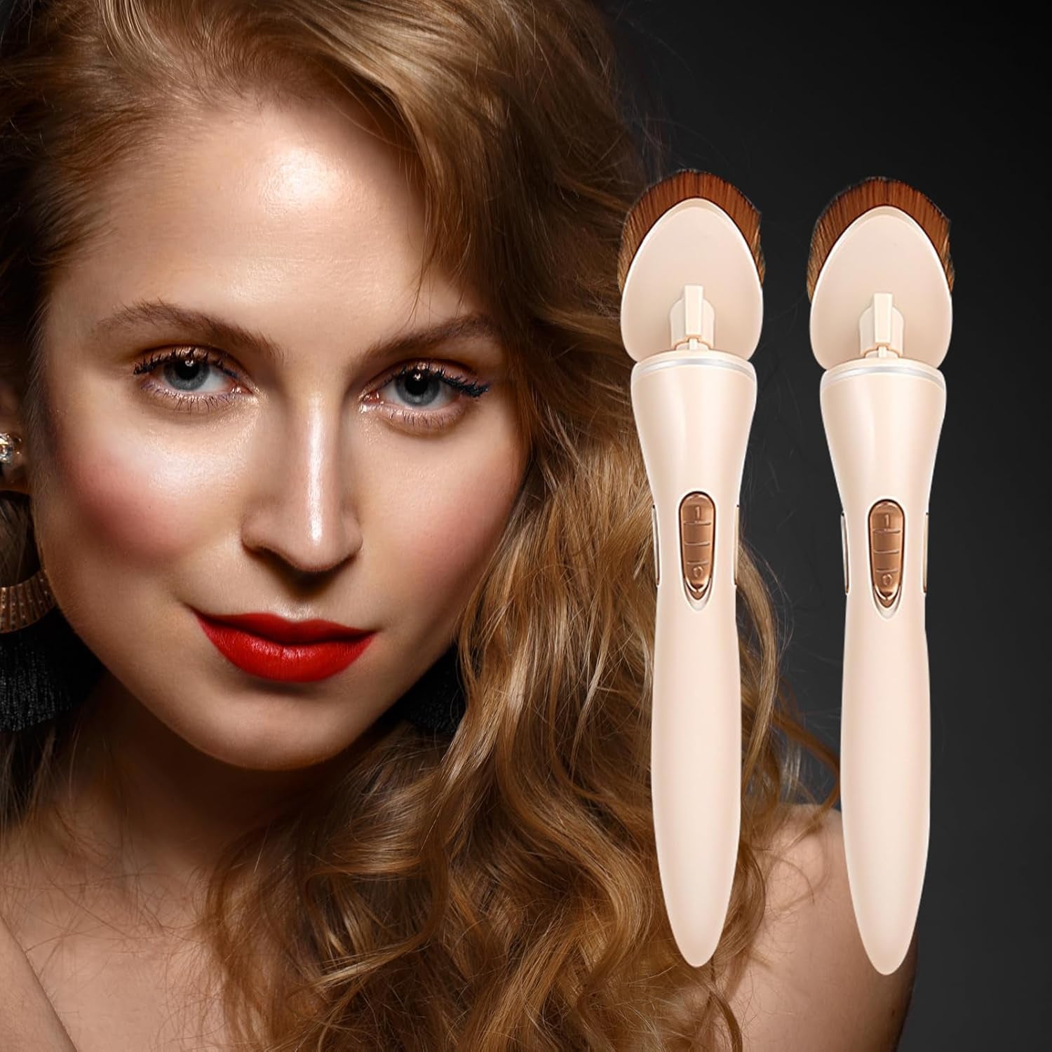Electric Makeup Brush | 360 Degrees Rotating Portable Cosmetic Brush,Foundation Makeup Brush for Perfect Blending, Contouring, Makeup Brush