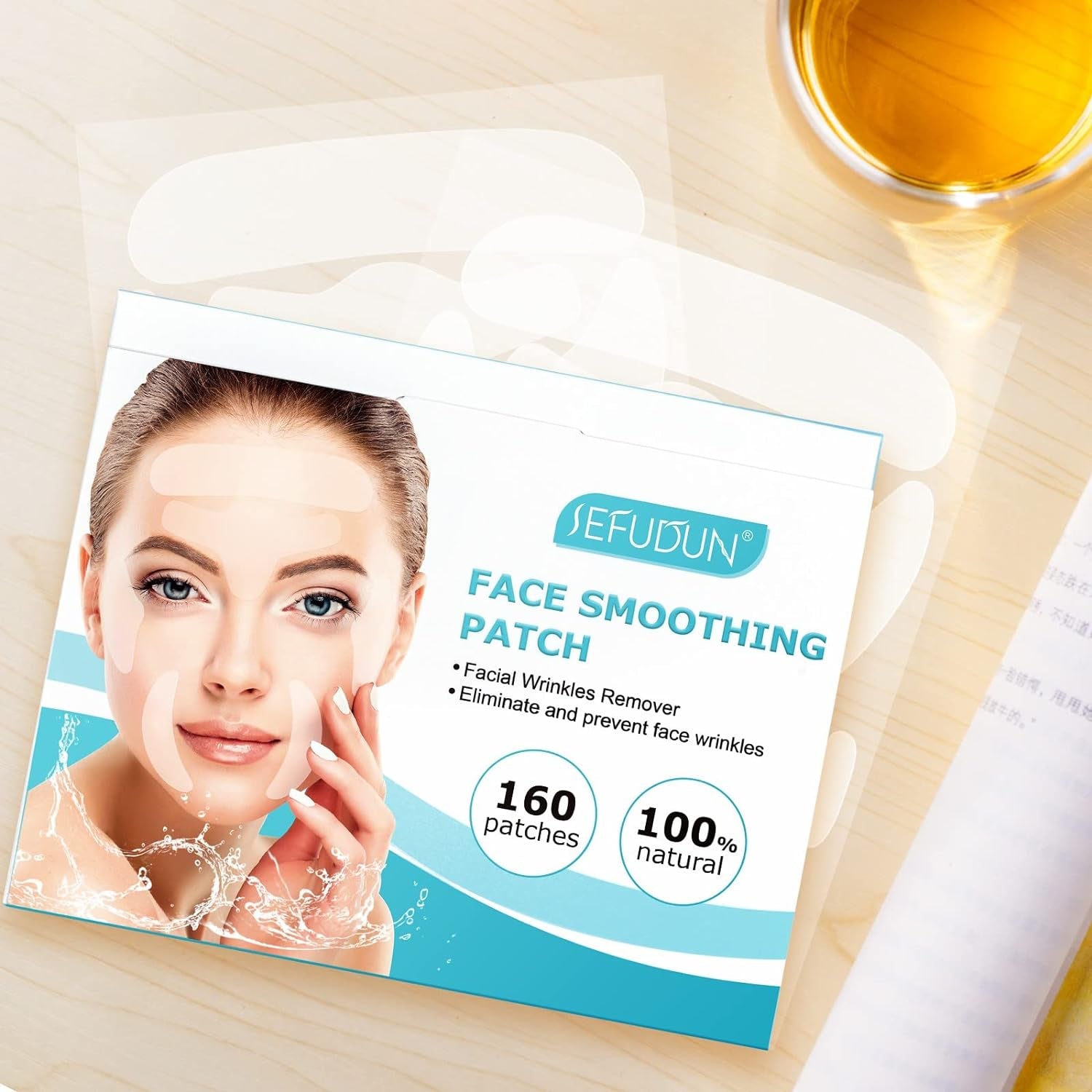 Face and Forehead Wrinkle Patches - 160Pcs Face Tape for Wrinkles Forehead Wrinkle Patches Face Patches for Wrinkles anti Wrinkle Patches Frownies Facial Patches