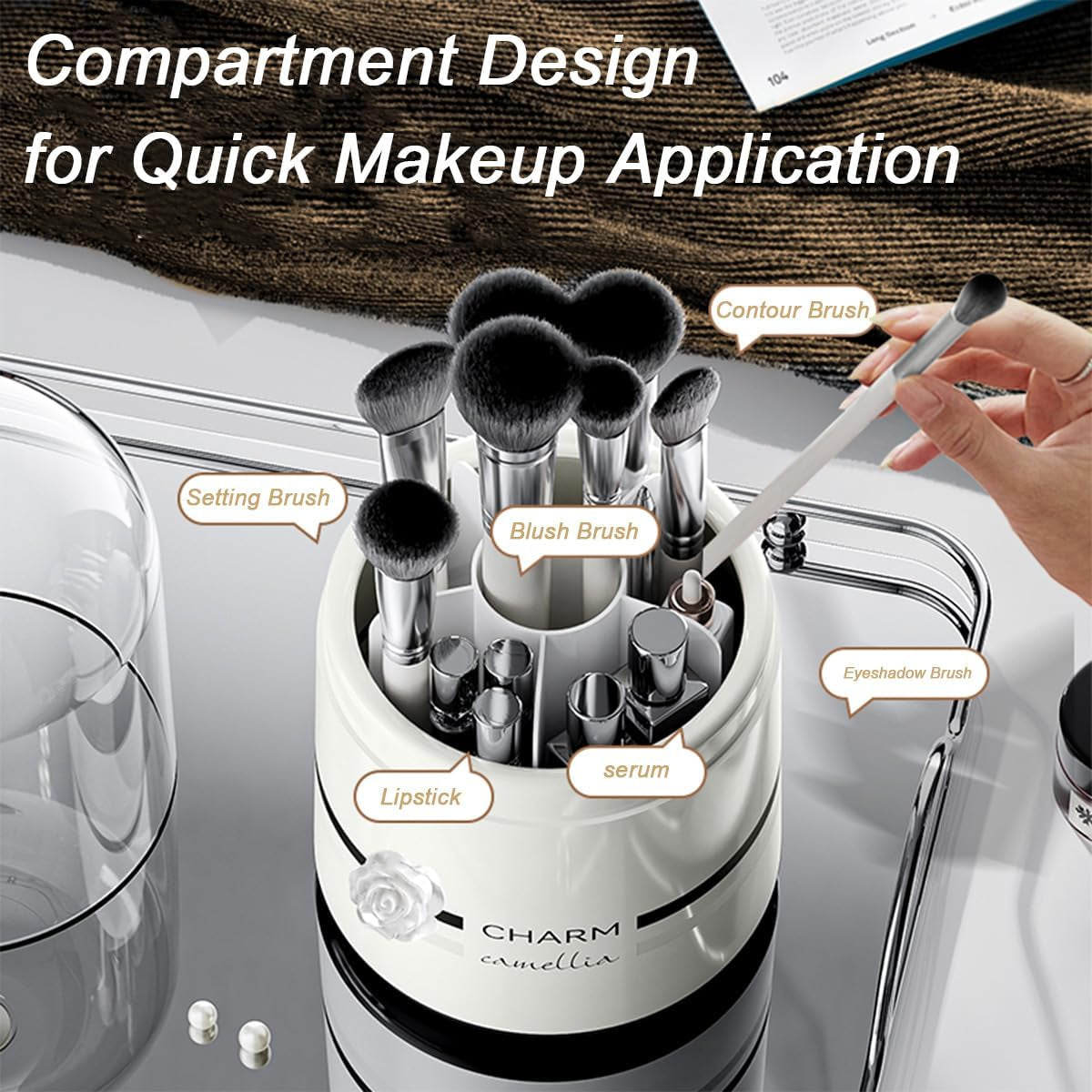 Stylish Makeup Brush Holder, Makeup Organisers for Makeup Brush Storage