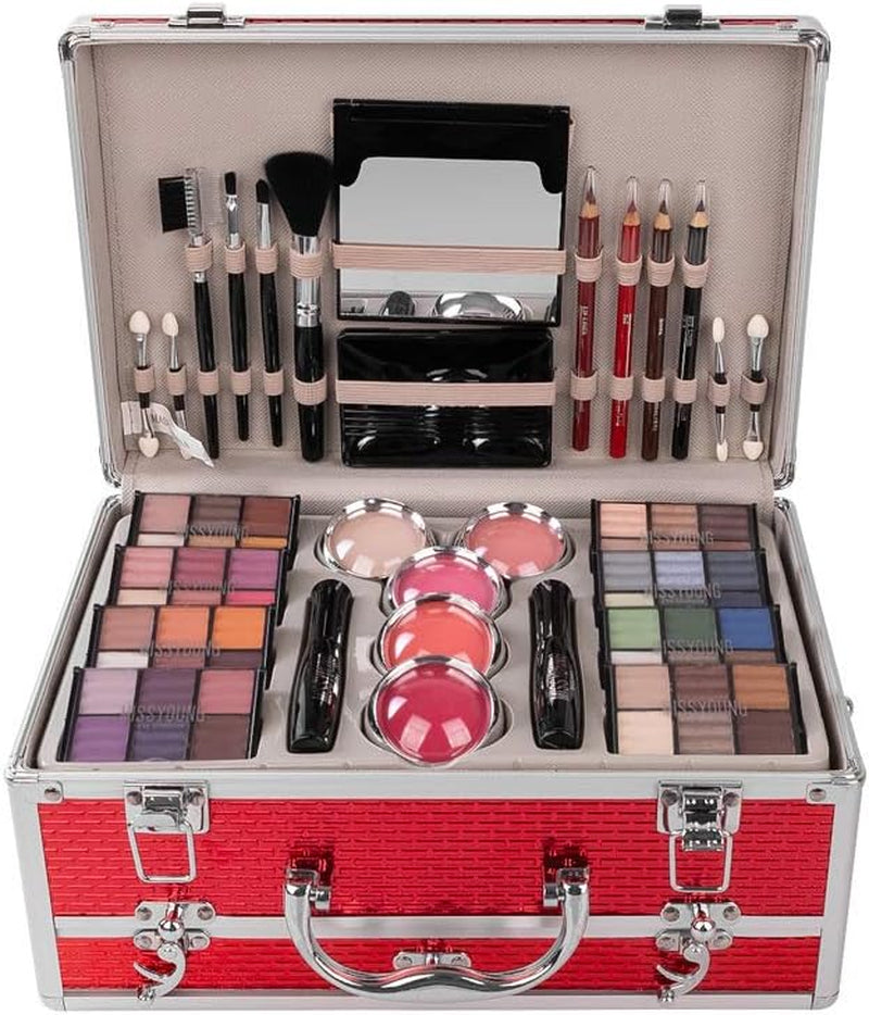 All-In-One Makeup Gift Set Travel Makeup Kit Women Full Kit Starter Makeup Set Blushes Lipstick Concealer Lipgloss Powder Eyeshadow Palette Cosmetic Palette for Teen Girls & Adults #10