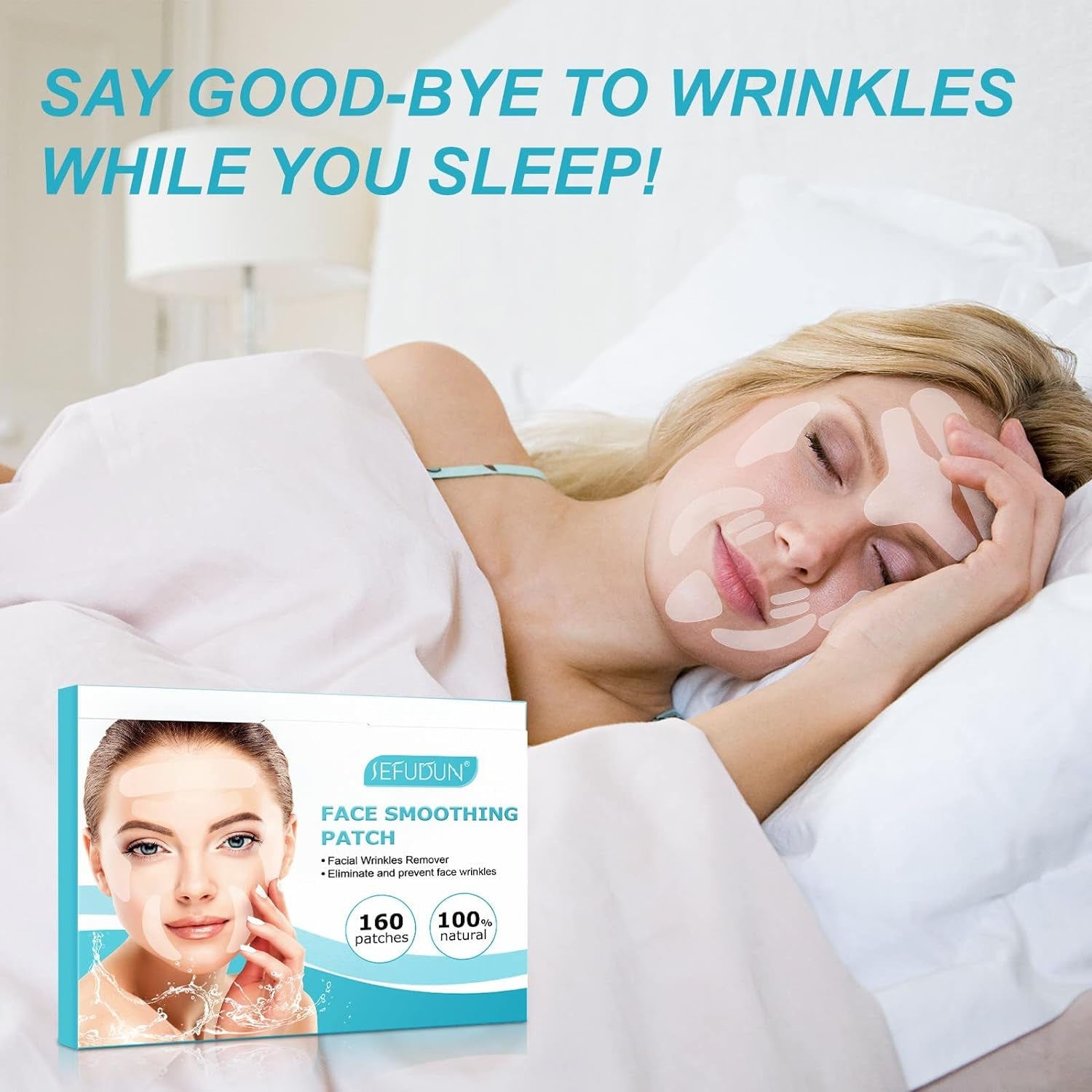 Face and Forehead Wrinkle Patches - 160Pcs Face Tape for Wrinkles Forehead Wrinkle Patches Face Patches for Wrinkles anti Wrinkle Patches Frownies Facial Patches