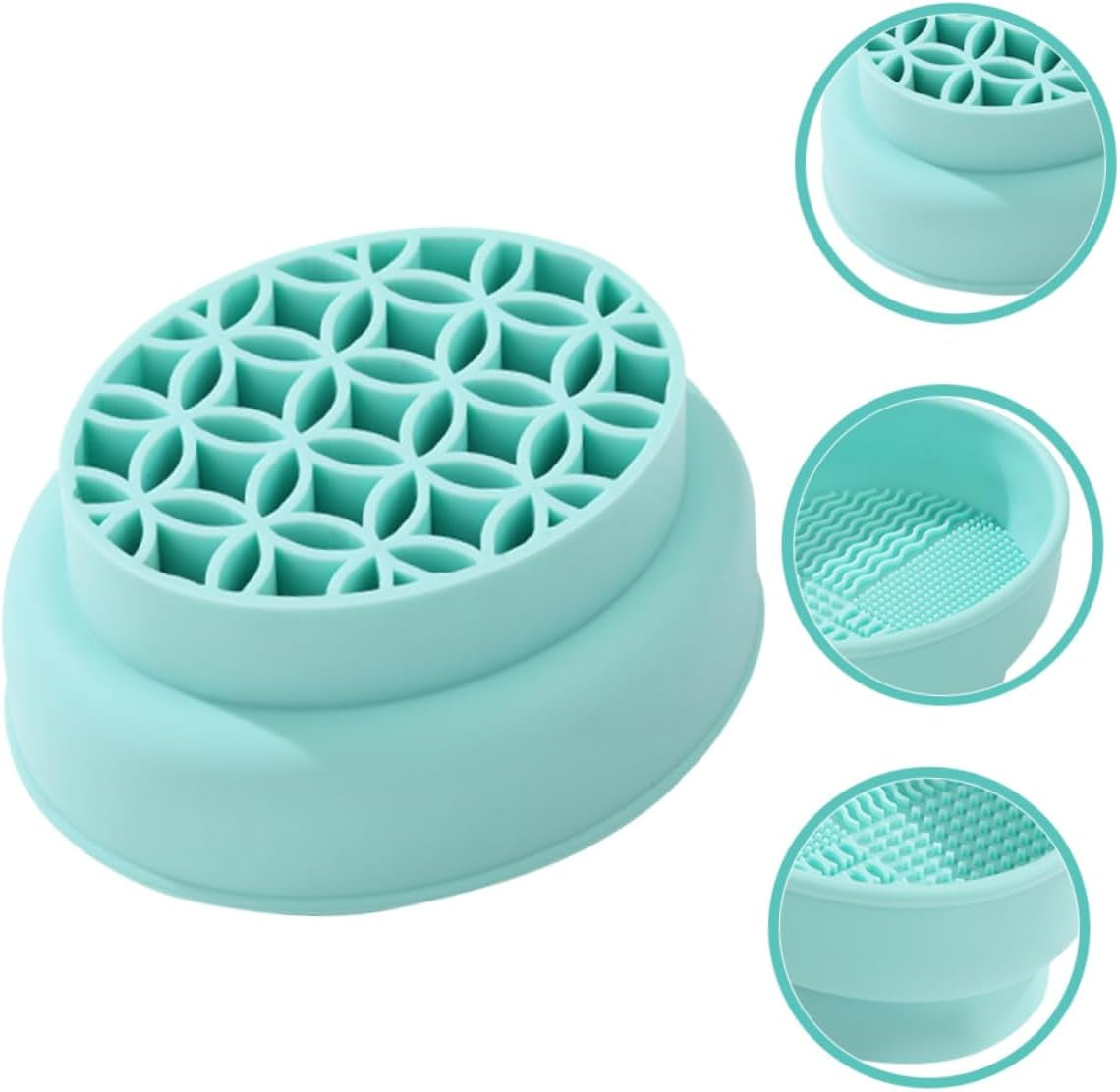Cosmetic Brush Cleaner Makeup Brush Drying Stand Versatile Makeup Tools Cleaning Bowl for Women