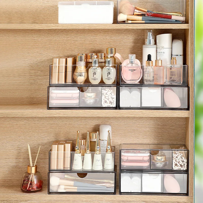 Clear Acrylic Vanity Cabinet Cosmetic Storage