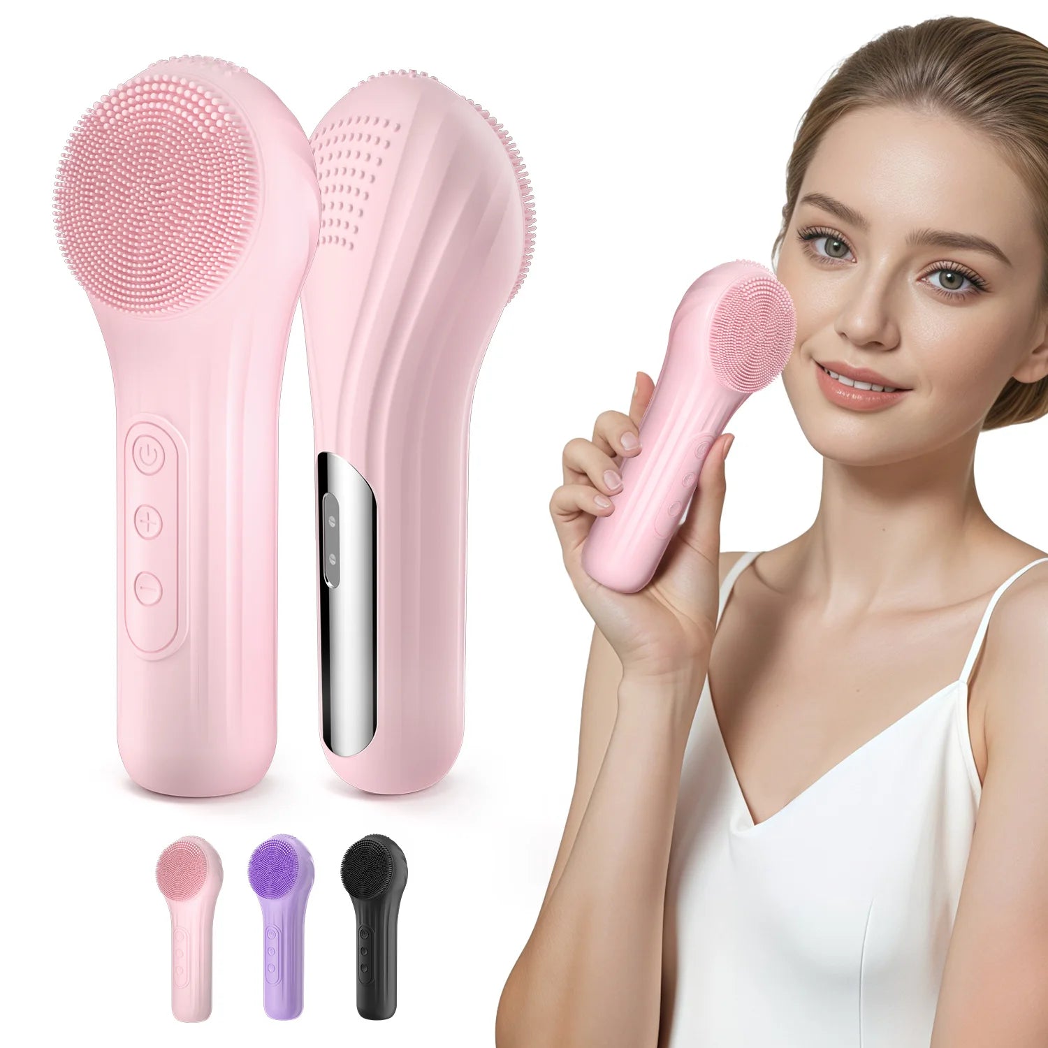 Electric Sonic Facial Cleansing Brush Waterproof Skincare