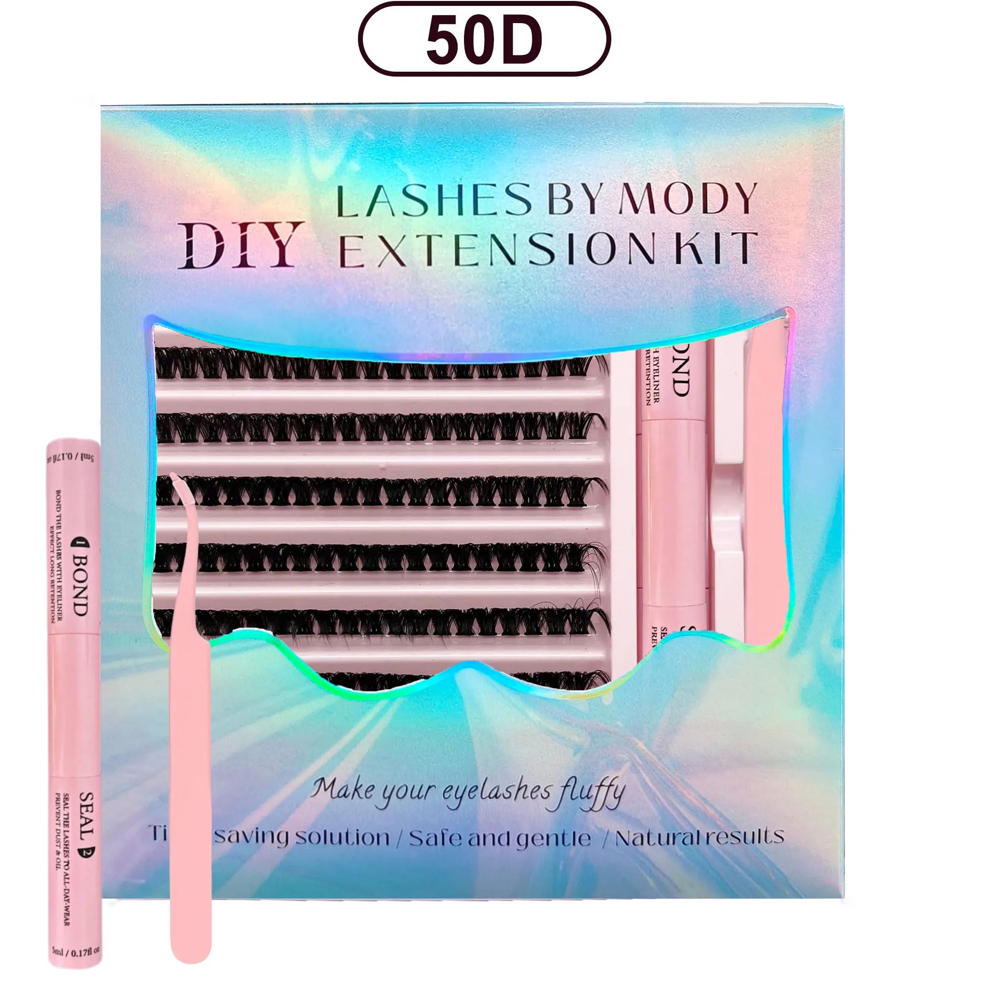 Lash Bond and Seal 10ml Individual Lashes Glue and Seal Super Strong Hold Lash Extension and Lash Glue Remover 5ml Tweezers Kit