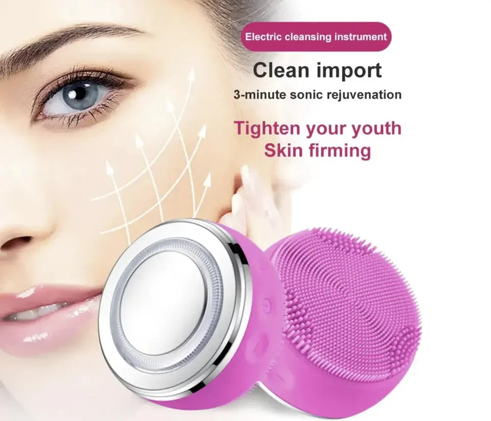 LED Light Therapy Silicone Face Cleanser