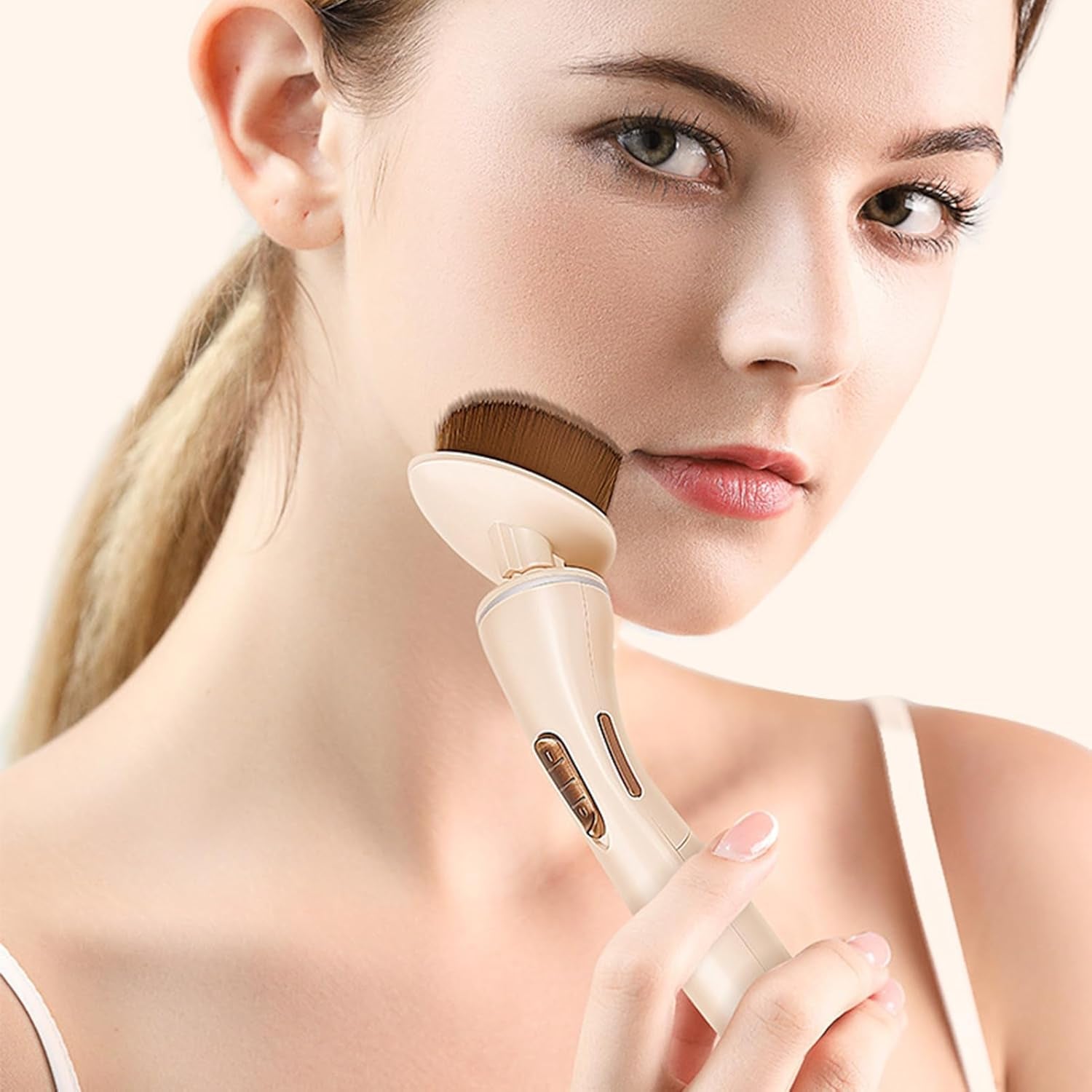Electric Makeup Brush | 360 Degrees Rotating Portable Cosmetic Brush,Foundation Makeup Brush for Perfect Blending, Contouring, Makeup Brush
