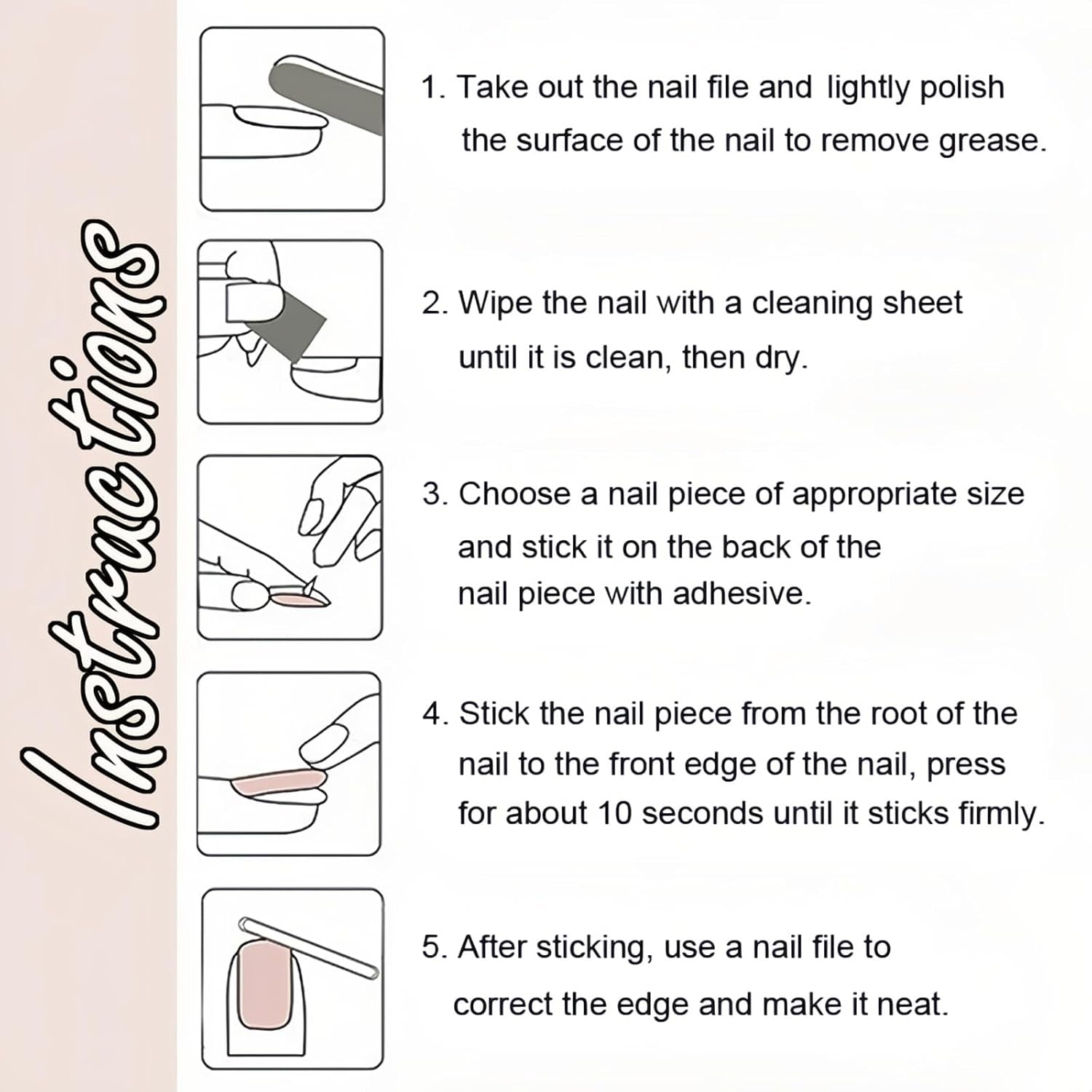 Press on Nails, 24Pcs Long Square False Nails, Reusable Colorful Stick on Nails, Full Cover Nails with Nail Tools, Fake Nails for Women Girls Nail Salon (Z168, Long)