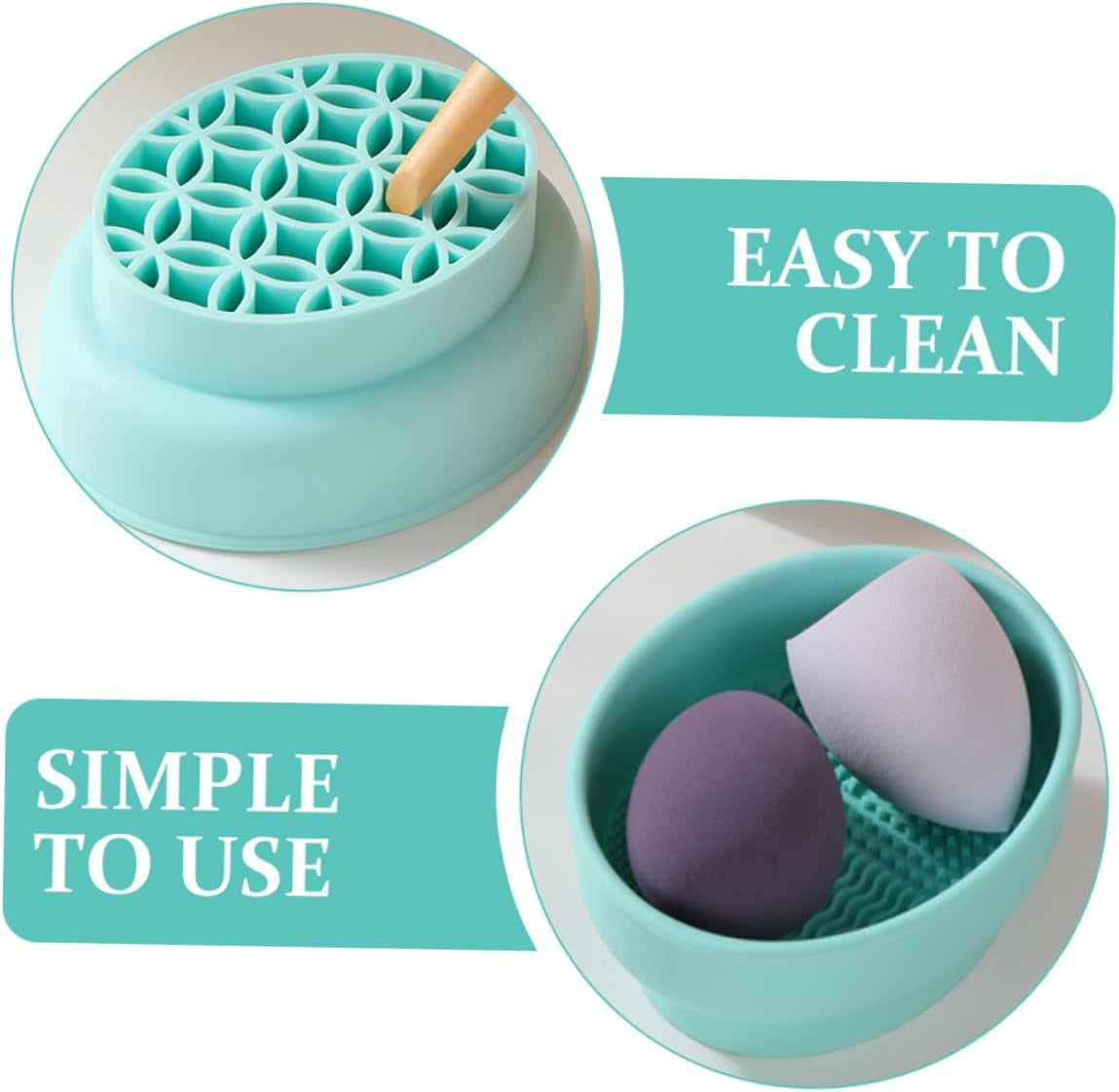 Cosmetic Brush Cleaner Makeup Brush Drying Stand Versatile Makeup Tools Cleaning Bowl for Women