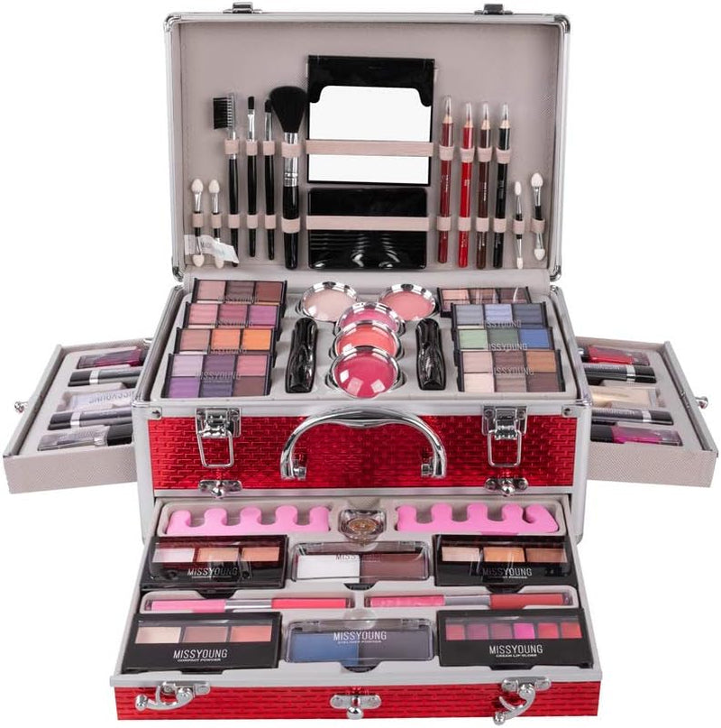 All-In-One Makeup Gift Set Travel Makeup Kit Women Full Kit Starter Makeup Set Blushes Lipstick Concealer Lipgloss Powder Eyeshadow Palette Cosmetic Palette for Teen Girls & Adults #10